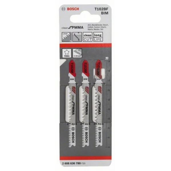 Пильное полотно T 102 BF Clean for PVC Bosch 2608636780 — изображение 2