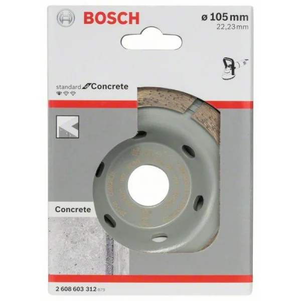 Алмазный чашечный шлифкруг Standard for Concrete 105x22,23x3 мм Bosch 2608603312 — изображение 2
