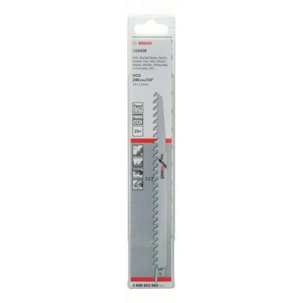 Пильное полотно S 1542 K Top for Wood Bosch 2608653065 — изображение 2