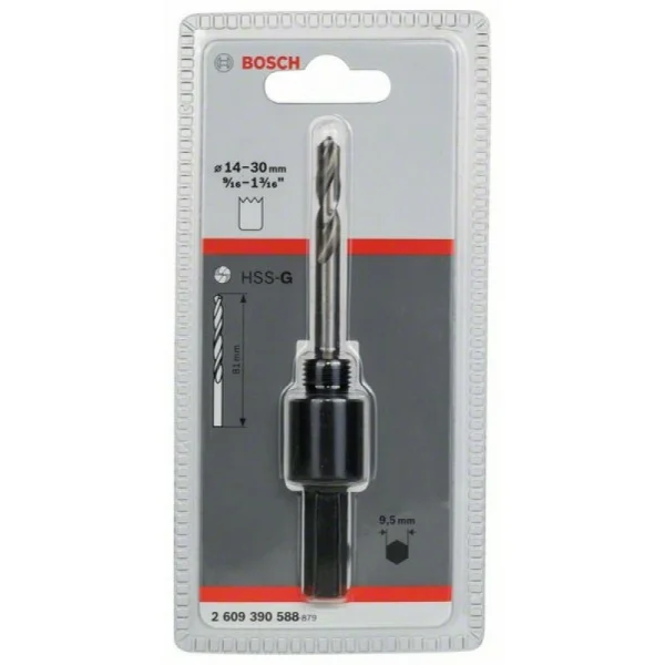 Шестигранный переходник 1/2' - 20 UNF, 14-30 мм Bosch 2609390588 — изображение 2