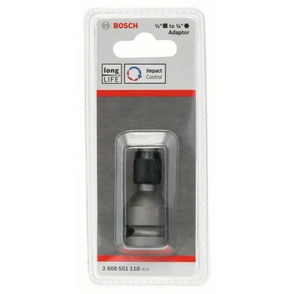 Адаптер для головок торцовых ключей 1/4', 50 мм Bosch 2608551110 — изображение 2