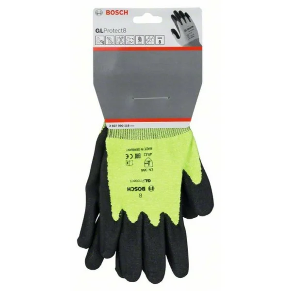 Перчатки с защитой от прорезания GL Protect 8 EN 388 Bosch 2607990118 — изображение 2