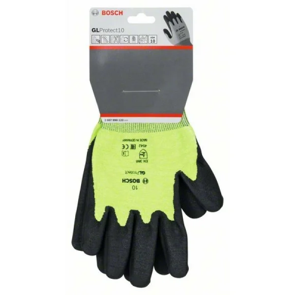 Перчатки с защитой от прорезания GL Protect 10 EN 388 Bosch 2607990122 — изображение 2