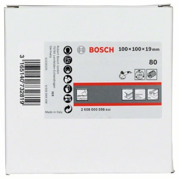 Ламельный шлифовальный валик 19 мм, 80, 100 мм, 100 мм Bosch 2608000598 — изображение 2