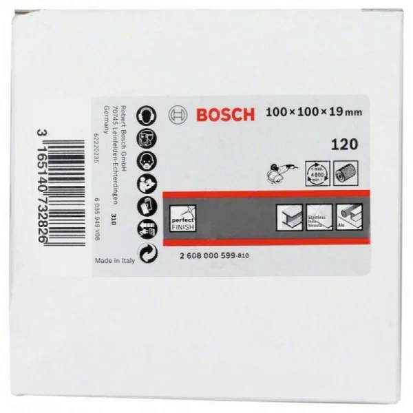 Ламельный шлифовальный валик 19 мм, 120, 100 мм, 100 мм Bosch 2608000599 — изображение 2