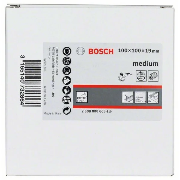 Ламельный шлифовальный валик из нетканого материала 19 мм, средн., 100 мм Bosch 2608000603 — изображение 2