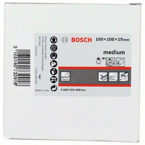 Шлифовальный валик из нетканого материала 19 мм, средн., 100 мм Bosch 2608000608 — изображение 2