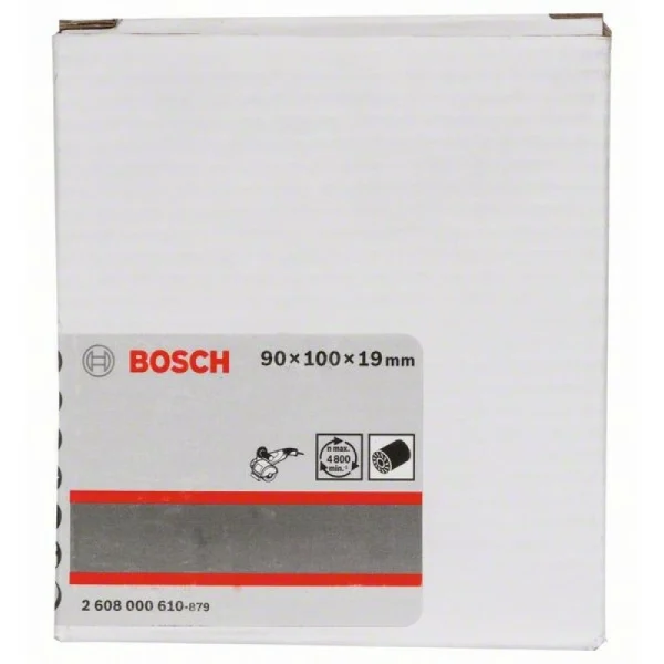 Контактный вал 4800 макс./мин., 90 мм, 100 мм, 19 мм Bosch 2608000610 — изображение 2