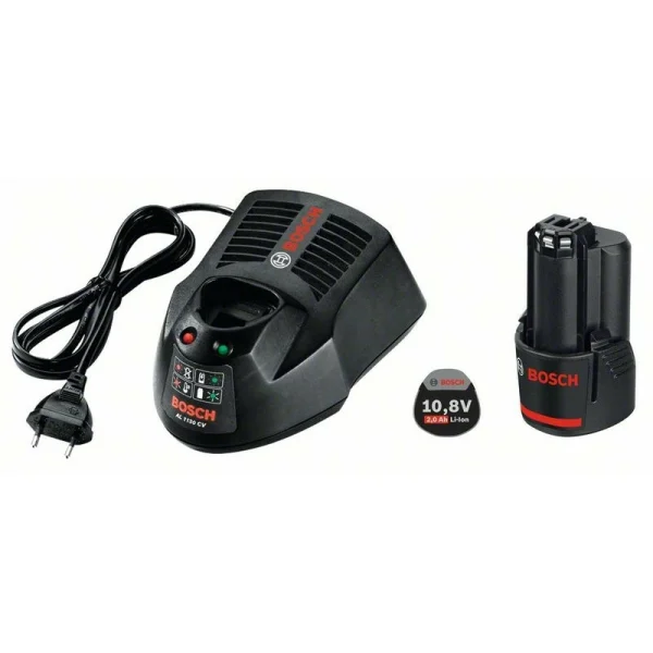 Комплект: аккумулятор GBA 12 В/ 2,0 А*ч O-B + зарядное устройство AL 1130 CV Bosch (1600Z00041)