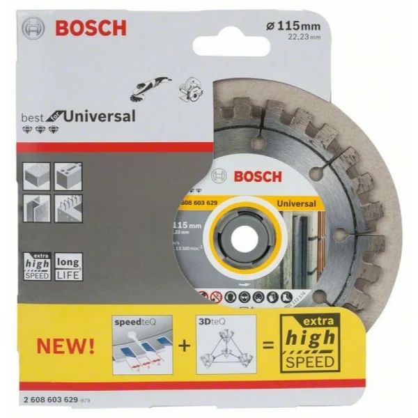 Алмазный диск Best for Universal 115-22,23 мм Bosch 2608603629