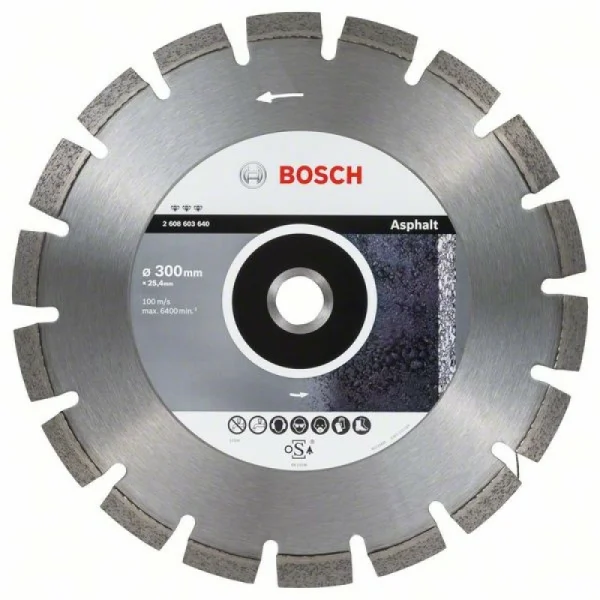 Алмазный диск Best for Asphalt 300x25,40x3,2x12 мм Bosch 2608603640