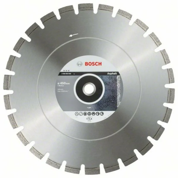 Алмазный диск Best for Asphalt 450x25,40x3,6x12 мм Bosch 2608603643