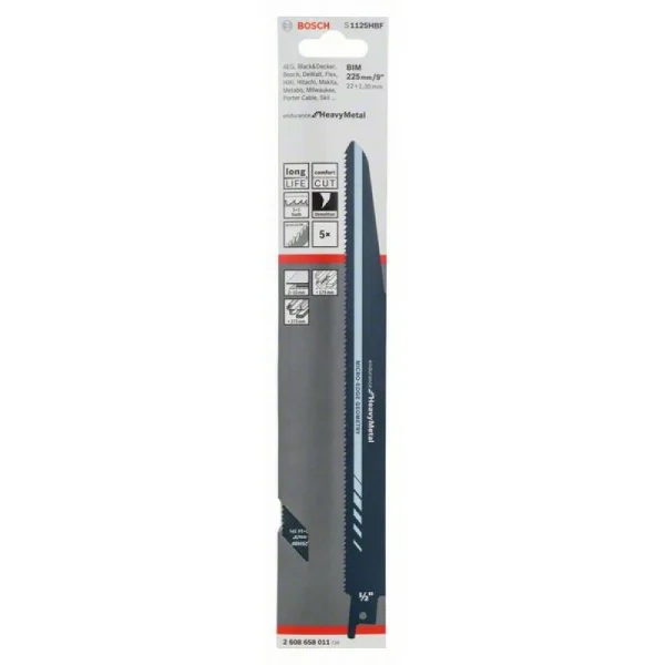 Пильное полотно S 1125 HBF Endurance for Heavy Metal Bosch 2608658011 — изображение 2