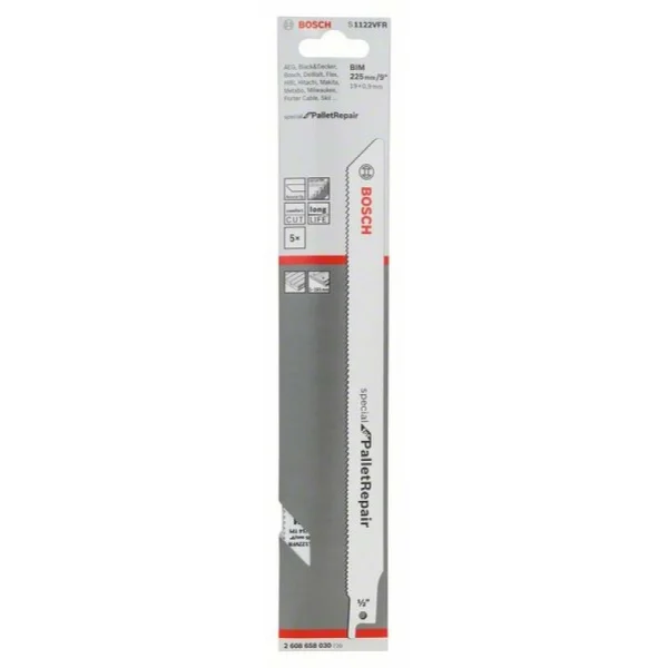 Пильное полотно S 1122 VFR Special for Pallet Repair Bosch 2608658030 — изображение 2