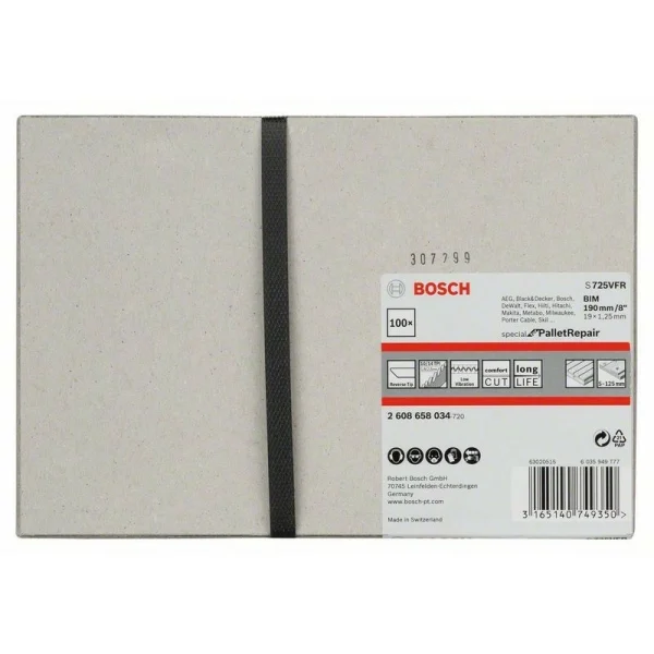 Пильное полотно S 725 VFR Special for Pallet Repair Bosch 2608658034 — изображение 2