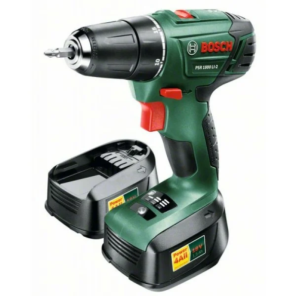Аккумуляторная дрель-шуруповерт Bosch PSR 1800 LI-2 (2 акк.) 06039A3121