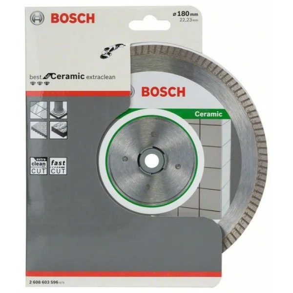 Алмазный диск Best for Ceramic Extra-Clean Turbo 180x22,23x1,6x7 мм Bosch 2608603596 — изображение 2