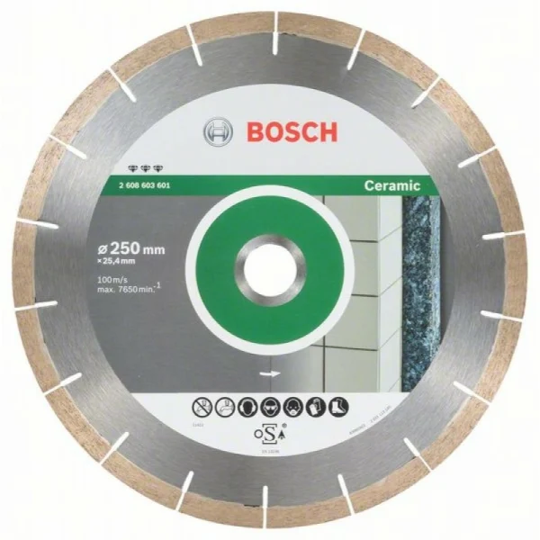 Алмазный диск Best for Ceramic and Stone 250x25,40x1,8x10 мм Bosch 2608603601