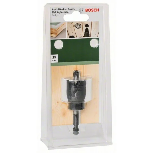 Коронка для отверстий под споты 25 мм Bosch 2609256D01 — изображение 2