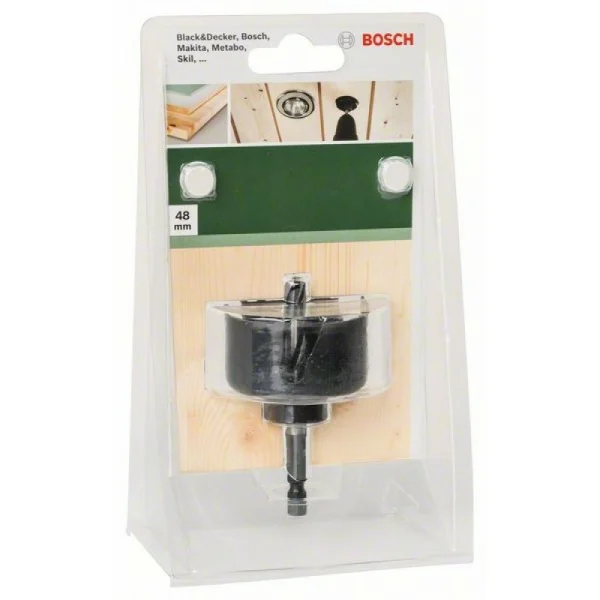 Коронка для отверстий под споты 48 мм Bosch 2609256D04 — изображение 2