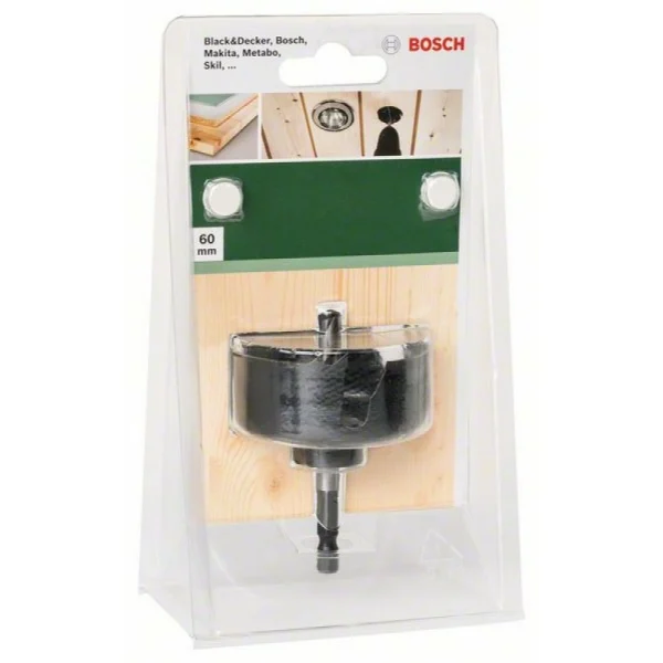 Коронка для отверстий под споты 60 мм Bosch 2609256D06 — изображение 2