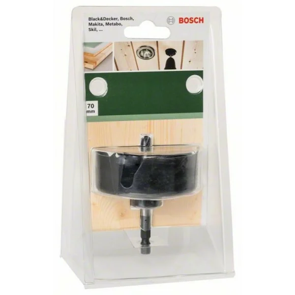 Коронка для отверстий под споты 70 мм Bosch 2609256D09 — изображение 2