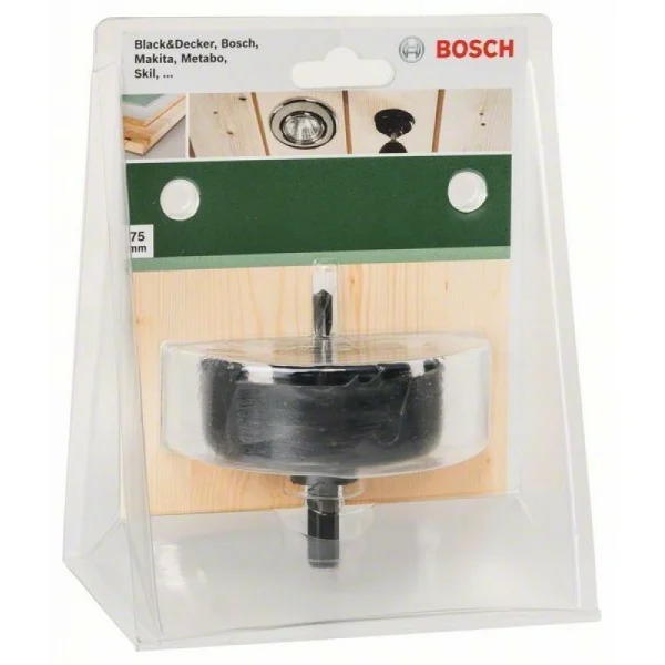 Коронка для отверстий под споты 75 мм Bosch 2609256D10 — изображение 2