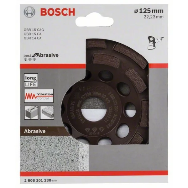 Алмазный чашечный шлифкруг Best for Abrasives 125x22,23x4,5 мм Bosch 2608201230 — изображение 2