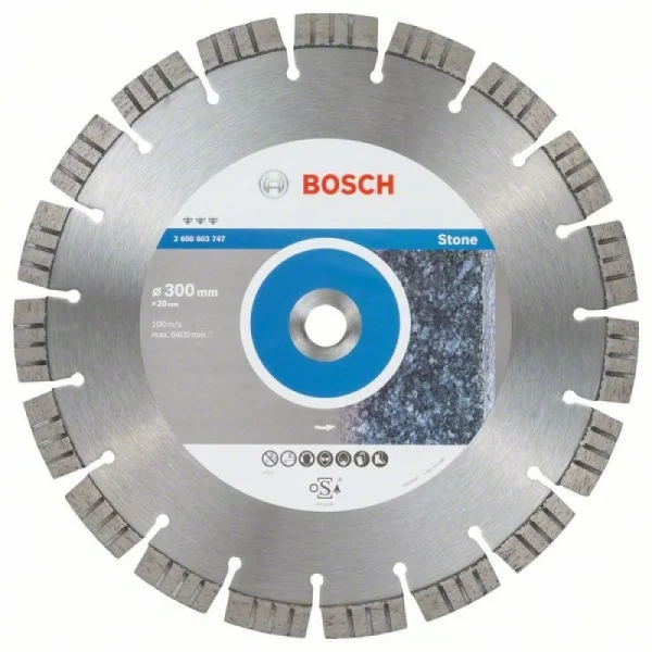Алмазный диск Best for Stone 300x20,00x2,8x15 мм Bosch 2608603747