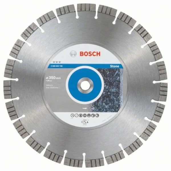 Алмазный диск Best for Stone 350x20,00x3,2x15 мм Bosch 2608603748