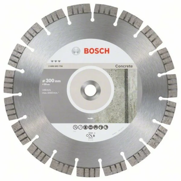 Алмазный диск Best for Concrete 300x20,00x2,8x15 мм Bosch 2608603756