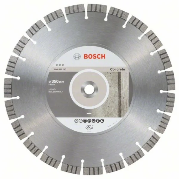 Алмазный диск Best for Concrete 350x20,00x3,2x15 мм Bosch 2608603757