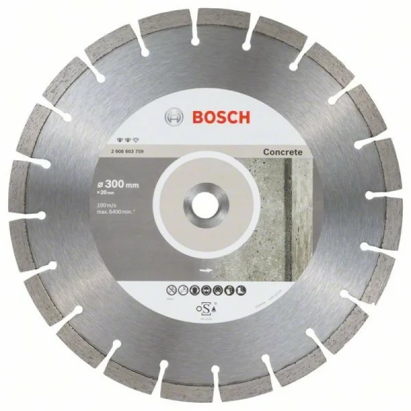Алмазный диск Expert for Concrete 300x20,00x2,8x12 мм Bosch 2608603759