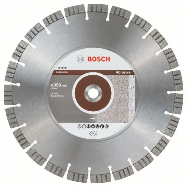 Алмазный диск Best for Abrasive 350x20,00x3,2x15 мм Bosch 2608603781