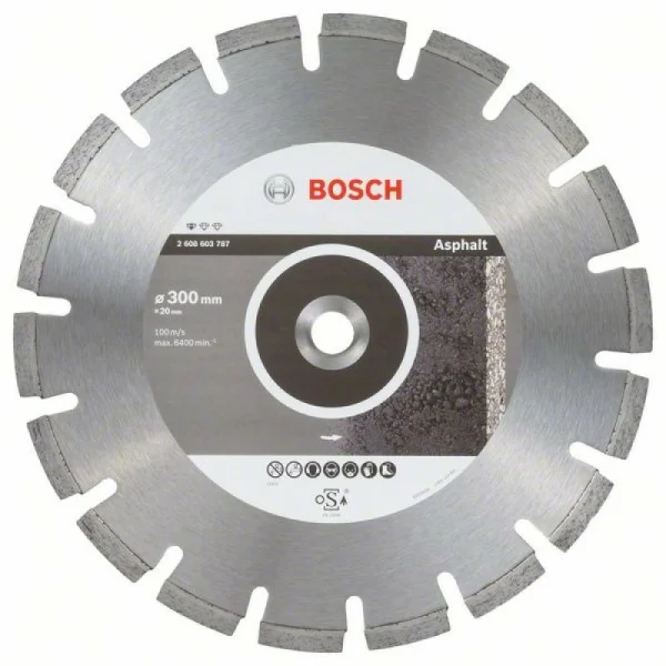 Алмазный диск Standard for Asphalt 300x20,00x2,8x10 мм Bosch 2608603787