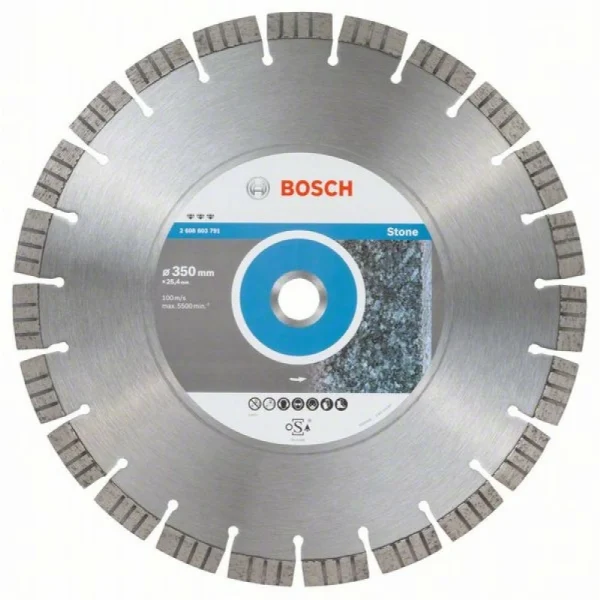 Алмазный диск Best for Stone 350x25,40x3,2x15 мм Bosch 2608603791
