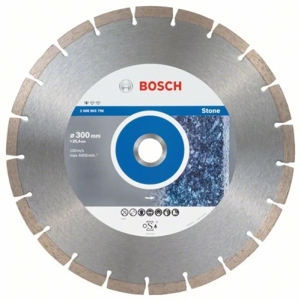 Алмазный диск Standard for Stone 300x25,40x3,1x10 мм Bosch 2608603796