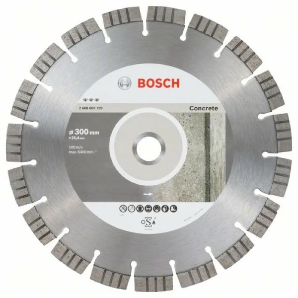 Алмазный диск Best for Concrete 300x25,40x2,8x15 мм Bosch 2608603799