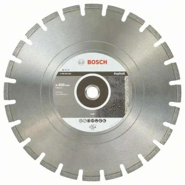 Алмазный диск Standard for Asphalt 400x25,40x3,6x10 мм Bosch 2608603832
