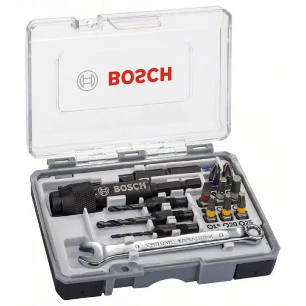 Набор из 20 бит Drill&Drive PH2; PH2; PZ2; SL5; H4; H5; T15; T20; T25 Bosch 2607002786