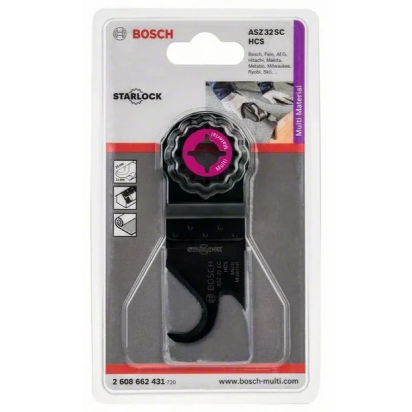 Многофункциональный нож HCS ASZ 32 SC 24x11 мм Bosch 2608662431 — изображение 2
