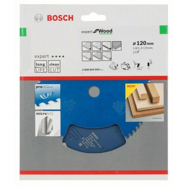 Пильный диск Expert for Wood 120x20x1,8 мм, 12 Bosch 2608644003 — изображение 2