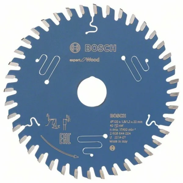 Пильный диск Expert for Wood 120x20x1,8 мм, 40 Bosch 2608644004