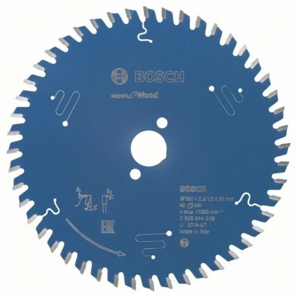 Пильный диск Expert for Wood 160x20x2,2 мм, 48 Bosch 2608644018