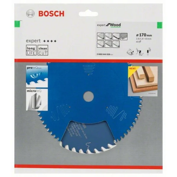 Пильный диск Expert for Wood 170x30x2,6 мм, 40 Bosch 2608644028 — изображение 2