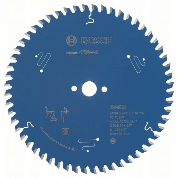Пильный диск Expert for Wood 184x16x2,6 мм, 56 Bosch 2608644037