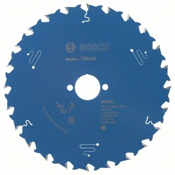 Пильный диск Expert for Wood 200x30x2,8 мм, 24 Bosch 2608644051