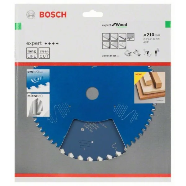 Пильный диск Expert for Wood 210x30x2,4 мм, 40 Bosch 2608644056 — изображение 2
