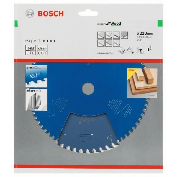 Пильный диск Expert for Wood 210x30x2,4 мм, 56 Bosch 2608644057 — изображение 2