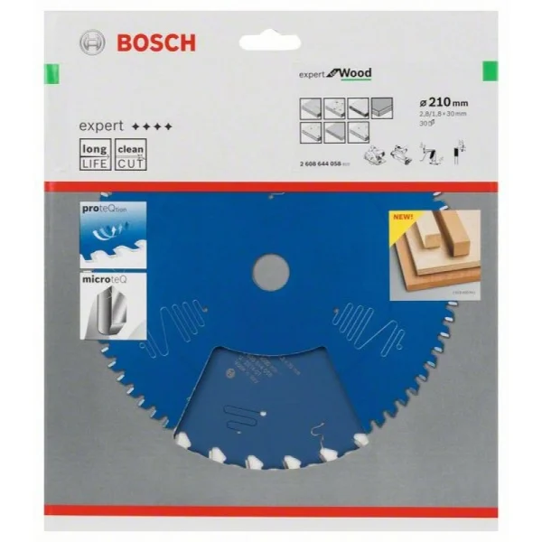 Пильный диск Expert for Wood 210x30x2,8 мм, 30 Bosch 2608644058 — изображение 2